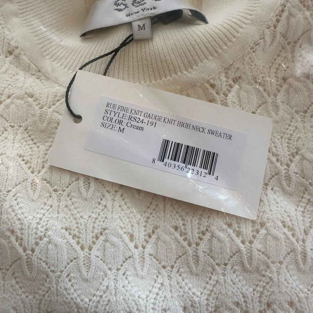 SEA NY Rue Sweater Cream NWT - Picture 10 of 10
